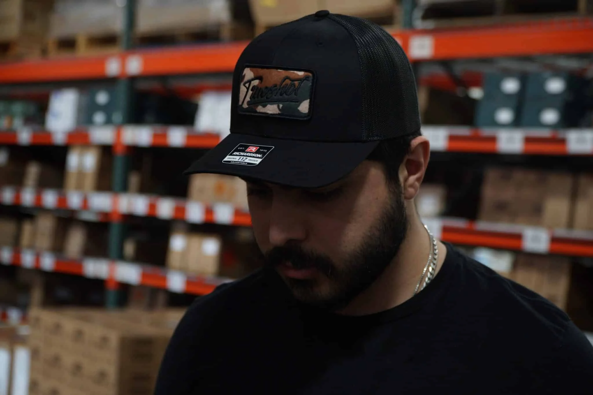 True Shot - Desert Sand Camo Patch - Black - Trucker Hat