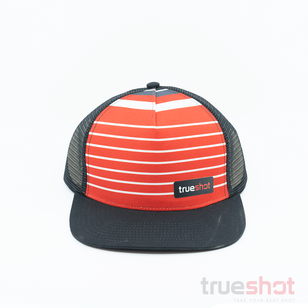 True Shot - Red Stripe - Red/Black - Trucker Hat