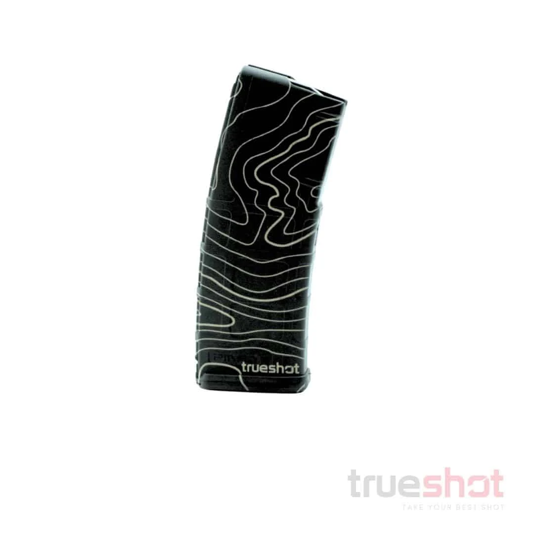 True Shot x Magpul - PMAG 30 AR/M4 Gen M2 MOE – 223/5.56 – 30 Round – Black Topo – Polymer Magazine
