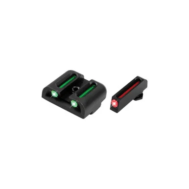TruGlo Brite-Site Fiber Optic Sight Set, Red Front/Green Rear, Low Profile, Fits Glock