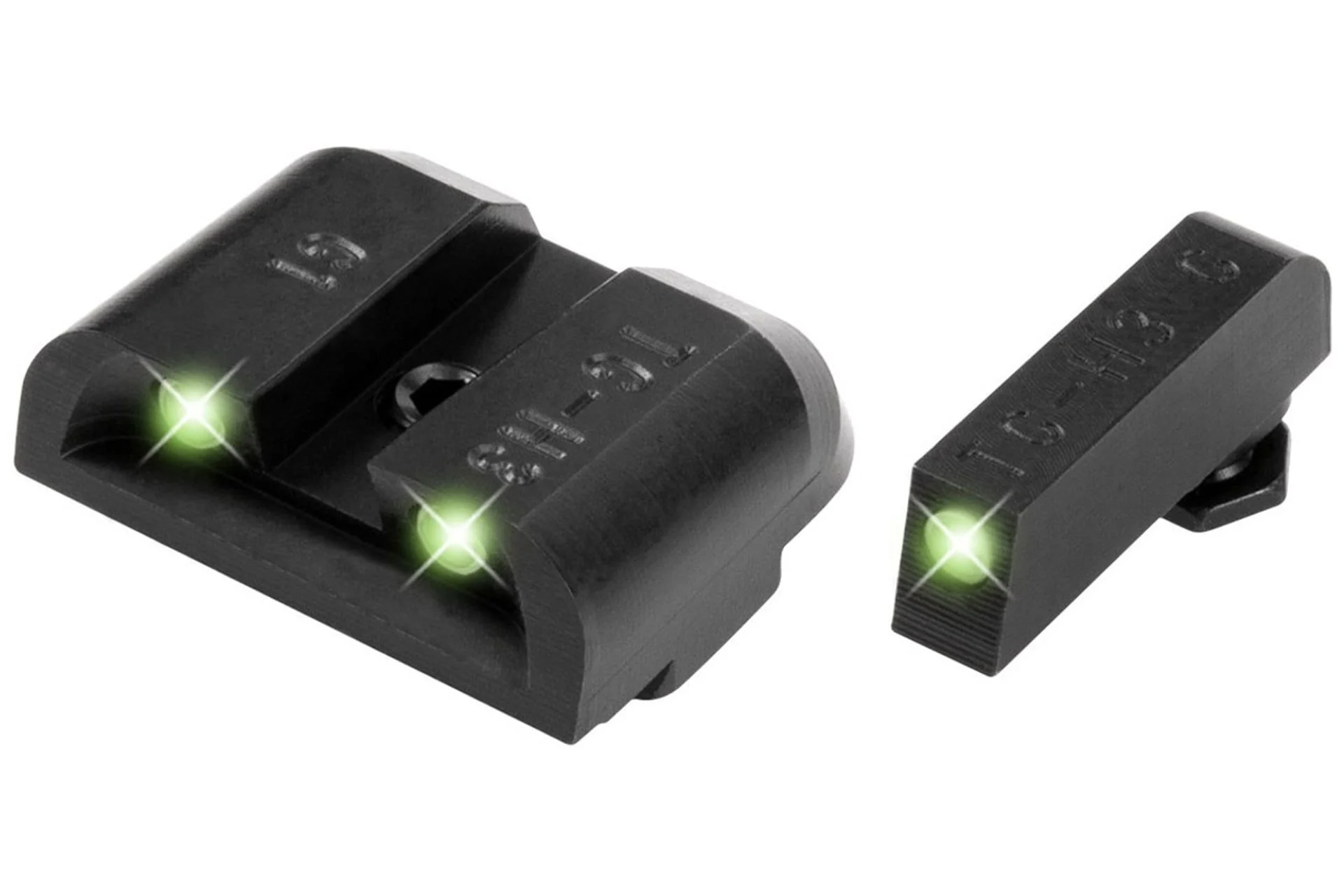 Truglo Brite-Site Tritium Sight Fits Glock 17 17L 19 22 23 24 26 27 33 3435 38 39 - Green - TG231G1