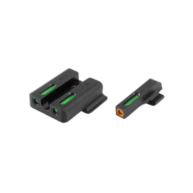 TruGlo TFX Pro Sight Set, Smith & Wesson M&P, Tritium/Fiber Optic, Black
