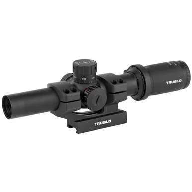 TruGlo TG8516TL, 1-6x24mm, 30mm Tube, Illuminated Reticle, Black