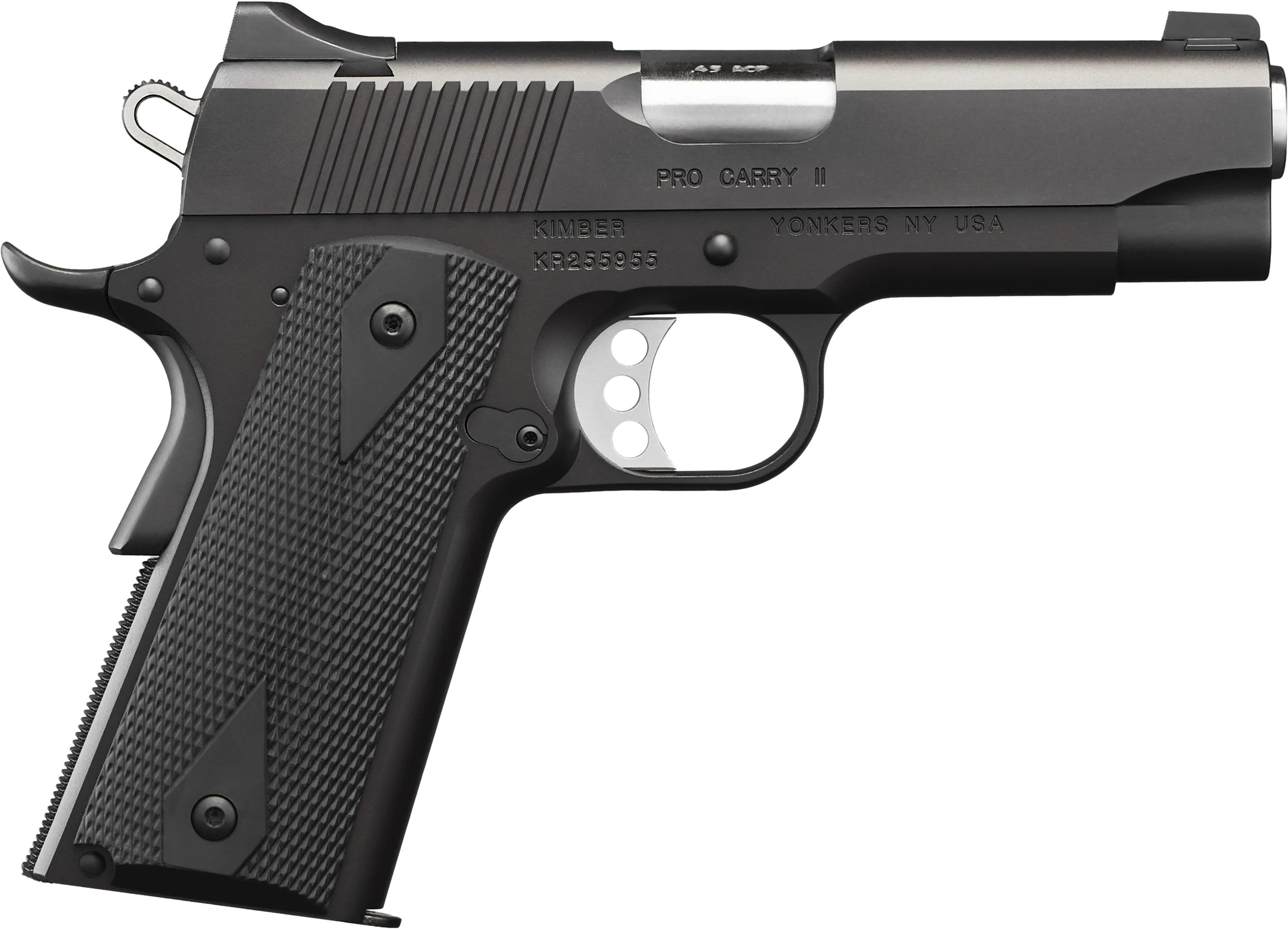 Kimber 3200051 Pro Carry II Pistol - .45 ACP, 4 in Barrel, Aluminum Frame, Matte Black Oxide Slide, 7 Rd