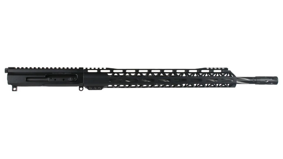 BC-15 | 5.56 NATO Right Side Charging Upper | 18" 416R SS Black Nitride Bear Claw Fluted Heavy Barrel | 1:8 Twist | Mid Length Gas System | 15" MLOK Split Rail| with BCG & Charging Handle