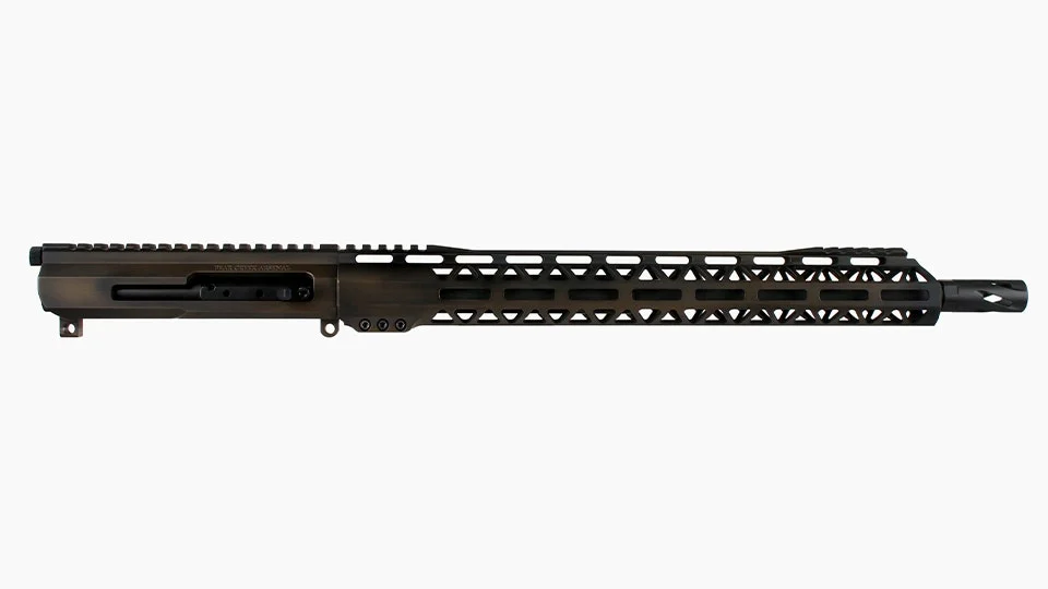 BC-15 | 5.56 NATO Right Side Charging Midnight Bronze Battleworn Cerakote Upper | 16" Black Nitride M4 Barrel | 1:7 Twist | Mid-Length Gas System | Talon 15” MLOK Split Rail | with BCG & Charging Handle
