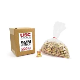 USC Ammo Reman 9mm 124 Grain TMJ (200 Rounds)