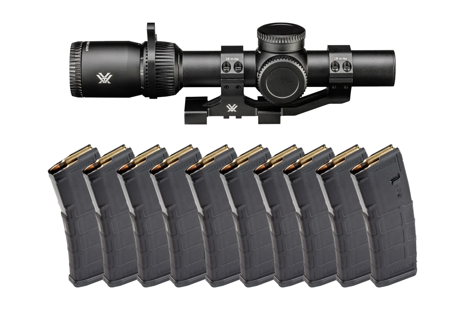Vortex Venom 1-6-24 SFP 30mm AR-BDC3 LPVO w/ 2" Cantilever 30mm Mount + 10 PMAG Bundle