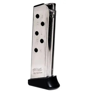 Walther PPK, 380 ACP, 6 Rds, Nickel
