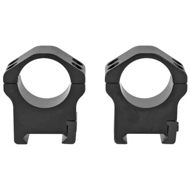 Warne Maxima Horizontal, 1" High Matte Rings, Black Anodized