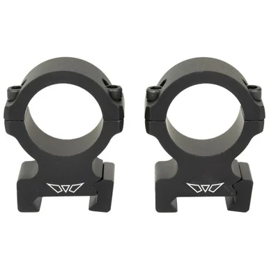 Warne Vapor Horizontal 1" Scope Ring High, Matte Black, Picatinny/Weaver