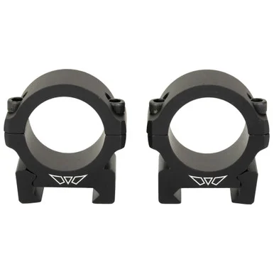 Warne Vapor Horizontal 30mm Low Scope Rings, Matte Black, Fits Picatinny
