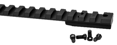 Warne Vapor Picatinny Rail, Black Anodized Aluminum, Ruger American Rimfire, 15 MOA
