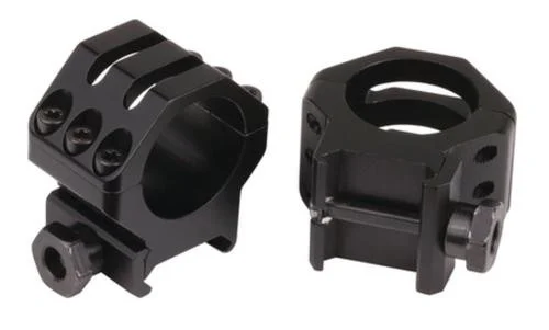 Weaver 6-Hole Tactical Picatinny Ring High Matte Black 30mm