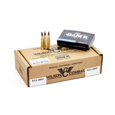 Wilson Combat Speer Hot-Core Rifle Ammunition, 300 HAM'R, 130gr PT, 2500 FPS