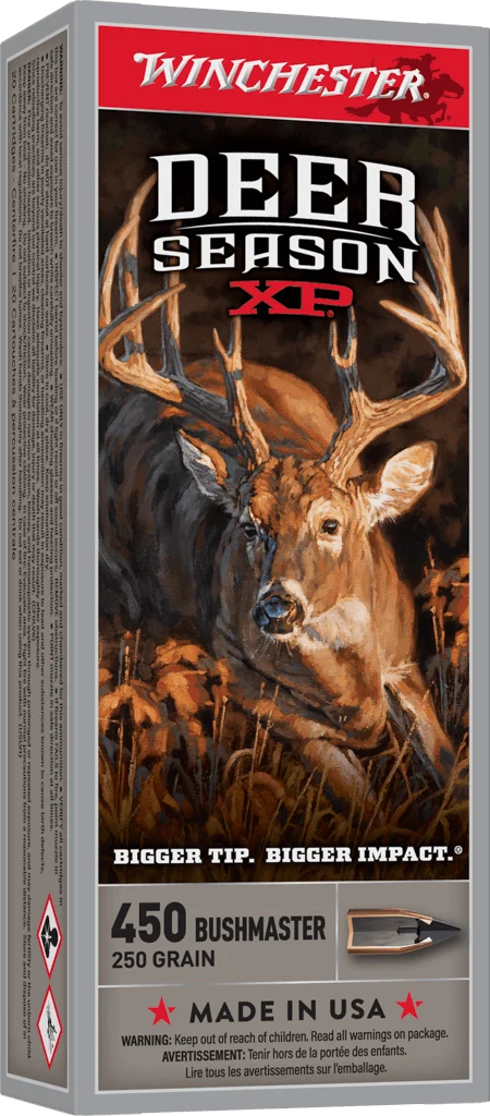 Winchester 450 Bushmaster Ammunition 250 Grain Extreme Point - X450DS