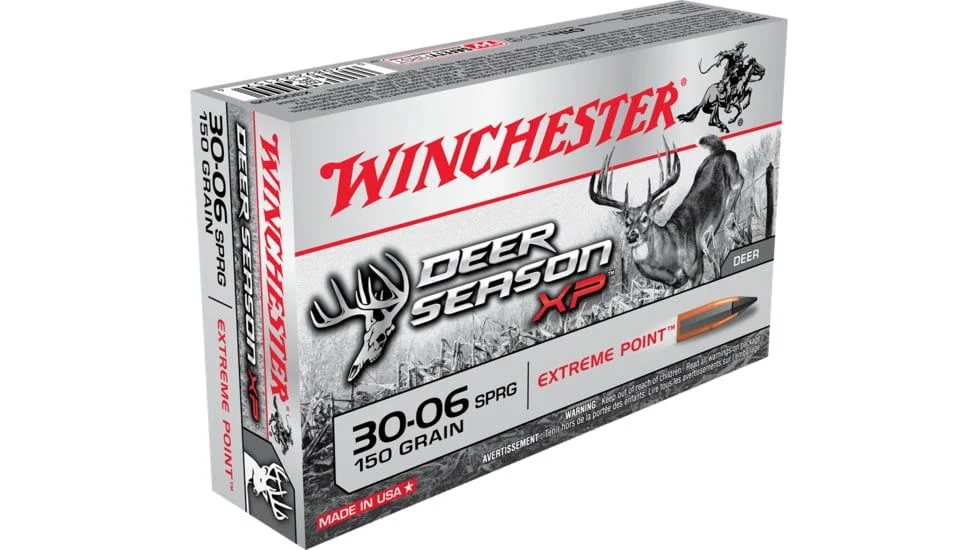 Winchester Ammunition Deer Season 30-06 150 Grain Extreme Point Polymer Tip Rifle Ammo - 20 Rounds - WNX3006DS