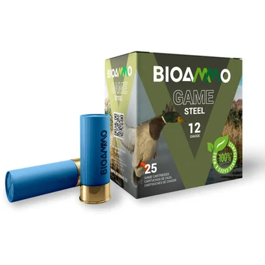 Winchester BIOAMMO Steel Game Waterfowl Shotshells, 12 GA, 2-3/4" Shells, 25 Rds, Bio-Compostable