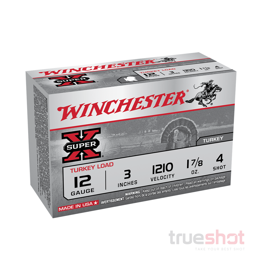 Winchester - Super X - 12 Gauge - #4 Shot - 3.0" - 1-7/8 oz. - 1210 FPS