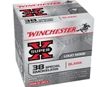 Winchester Super X Smokeless Noise Blanks 38 Special Ammo Powder Load *BLANKS*