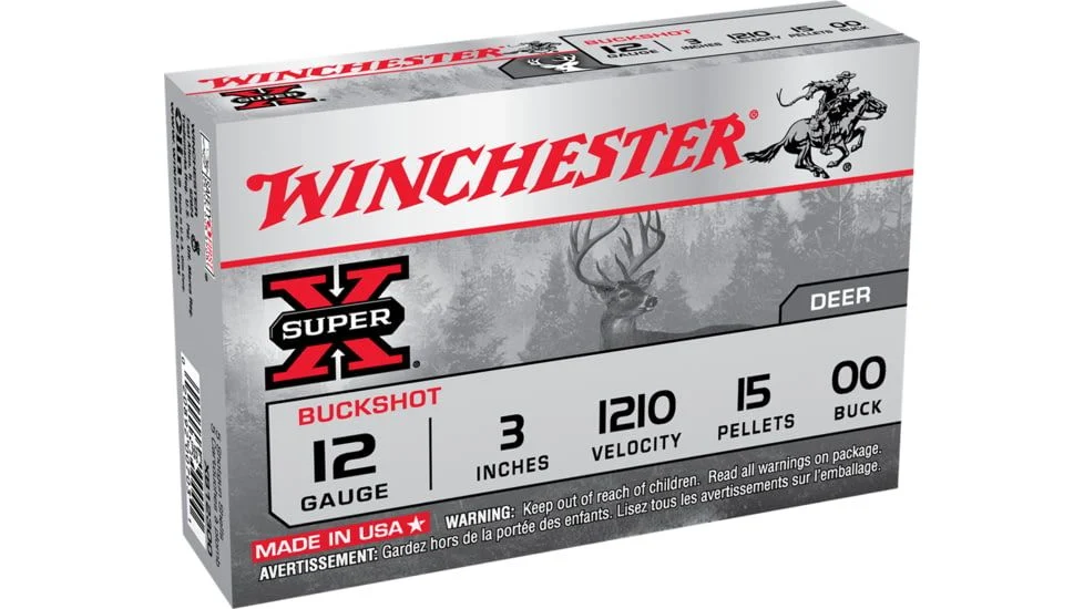 Winchester SuperX 12 gauge 3' 1210 vel Shotgun Ammo - 5 Rounds - XB12300