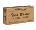 Winchester Target 9mm Ammo 115 Grain Full Metal Jacket - SG9W