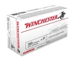 Winchester USA 38 Special +P Ammo 125 Grain Jacketed Hollow Point - USA38JHP