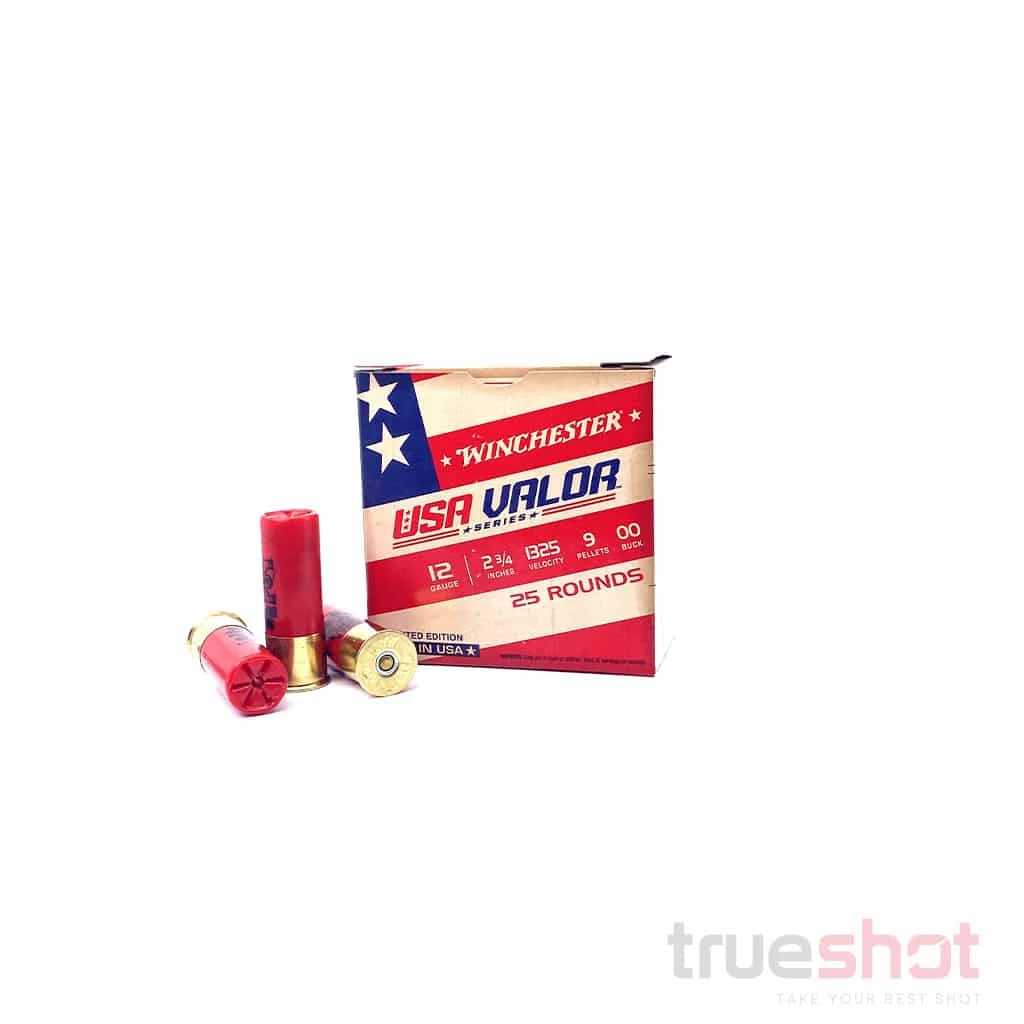 Winchester - USA Valor - 12 Gauge - #00 Buck Shot - 2.75" - 9 oz. - 1325 FPS