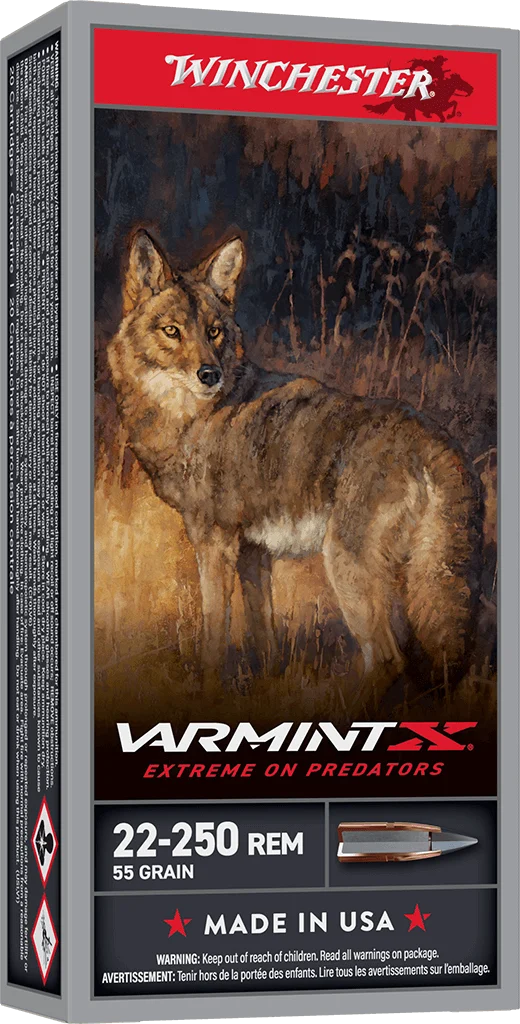 Winchester Varmint-X 22-250 Remington 55 Grain Polymer Tip