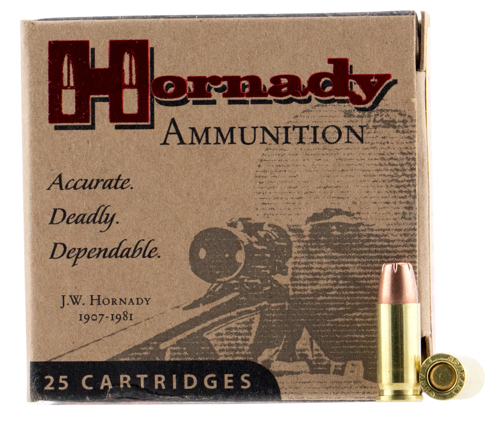 Hornady Handgun Ammunition 90012, 25 ACP, XTP Jacketed Hollow Point (HP), 35 GR, 900 fps, 25 Rd/bx