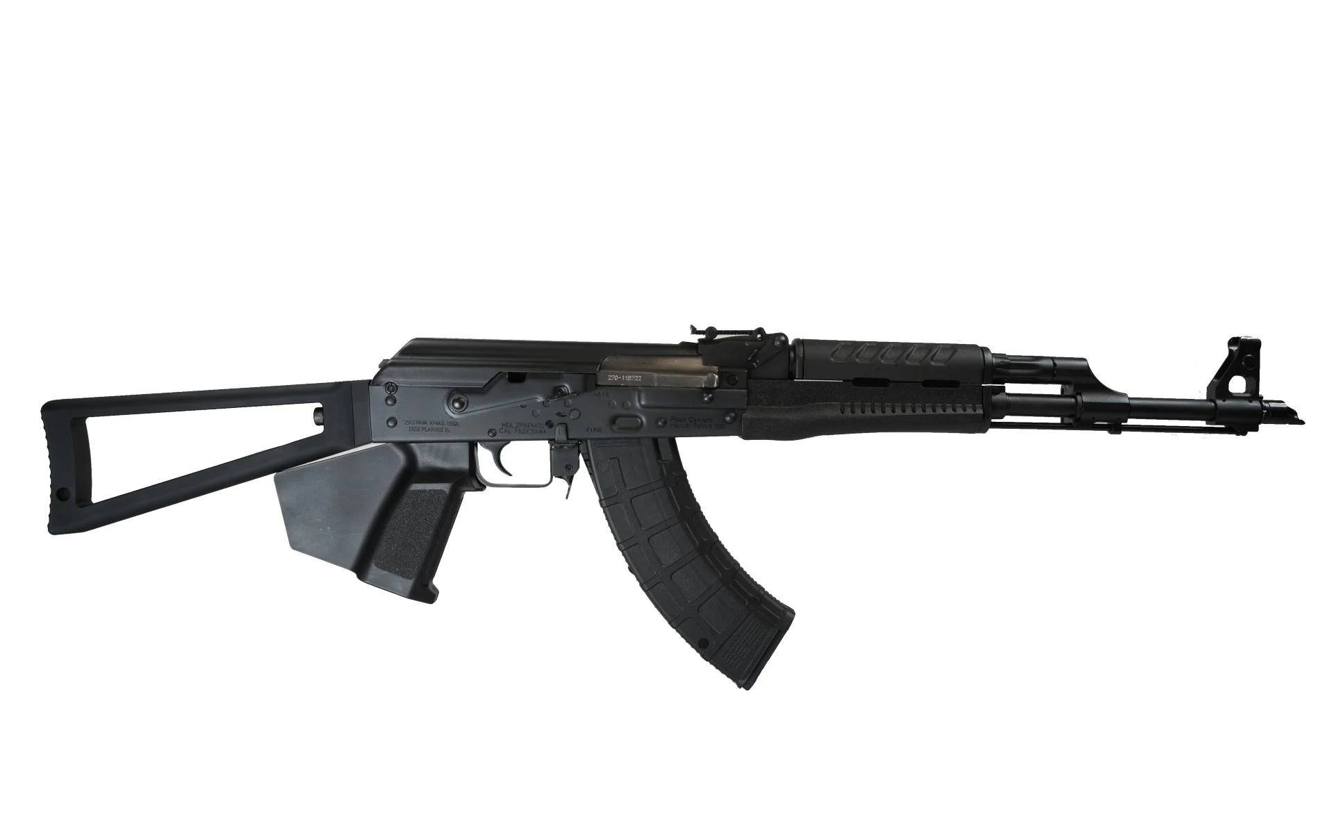 Zastava ZPAPM70 7.62×39 Semi-Auto Rifle, Chrome-Lined Barrel