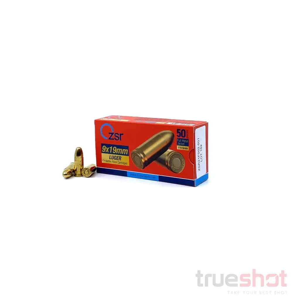 ZSR Ammunition - 9mm - 115 Grain - FMJ