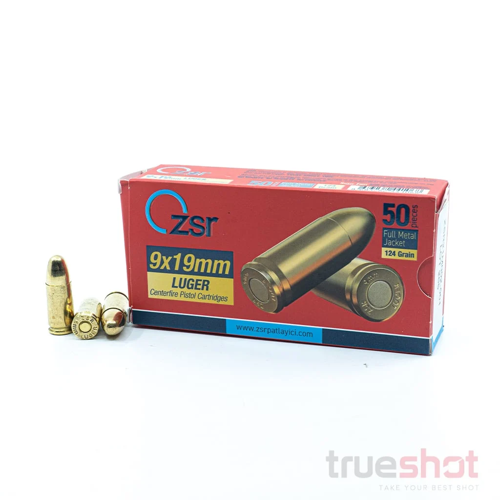 ZSR Ammunition - 9mm - 124 Grain - FMJ